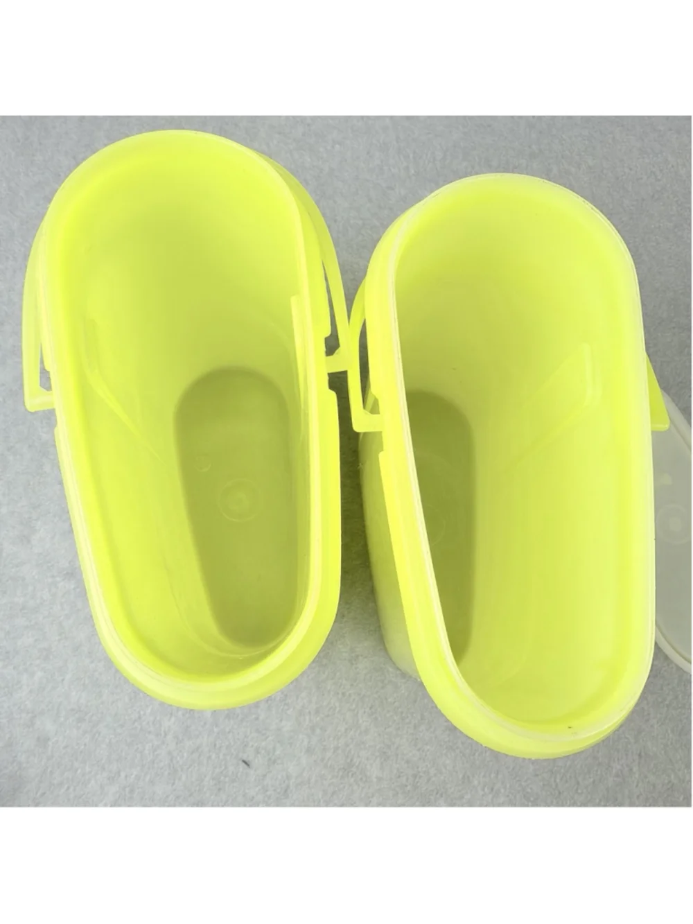 TUPPERWARE Yellow 8 Piece Set 4 Containers w Lids 587 1243 Shelf Saver